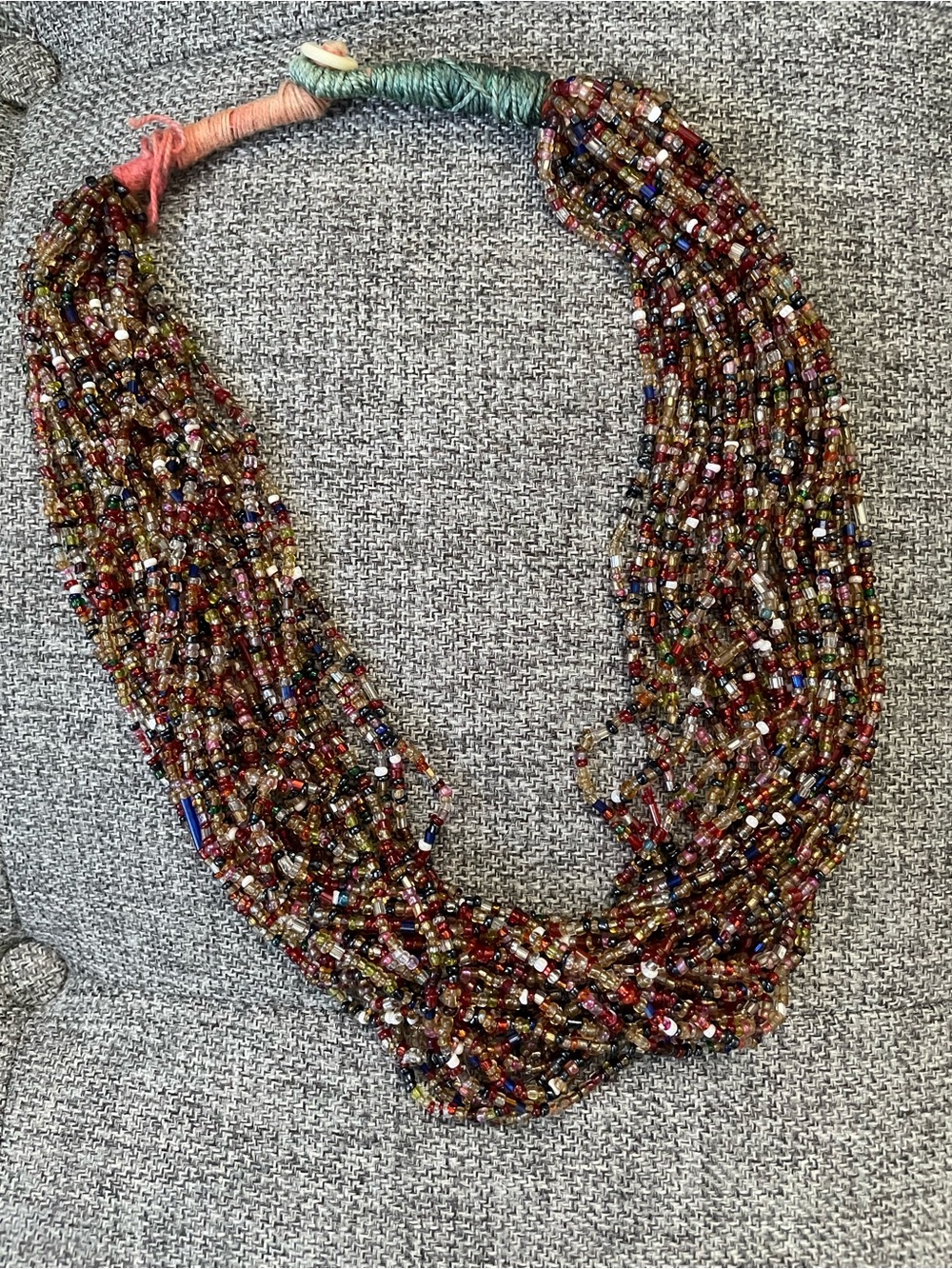 Multicolor Seed Bead Necklace